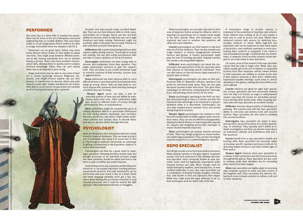 Star Wars RPG AoR Cyphers and Masks Age of Rebellion Roleplaying Game 