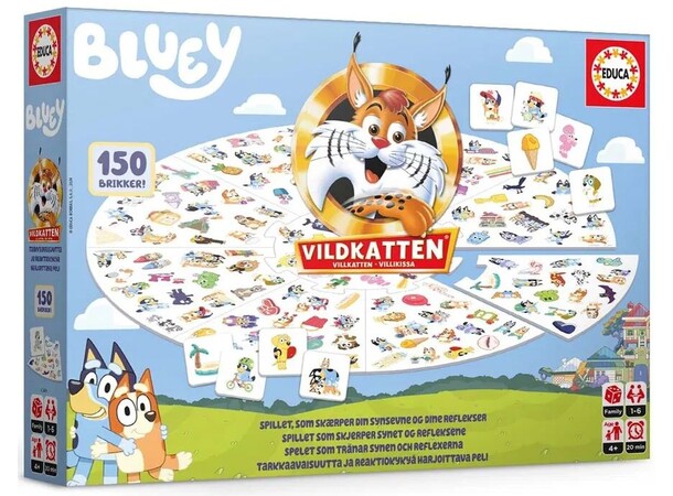 Vildkatten Bluey Brætspil 