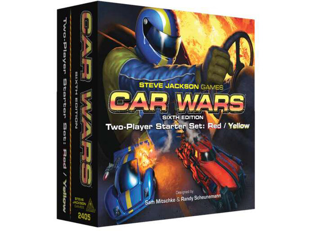 Car Wars Starter Set  Brætspil Sixth Edition Red / Yellow 