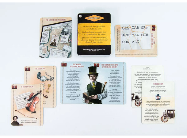 Decktective Lock Up Sherlock Holmes Escape Room Kortspil 
