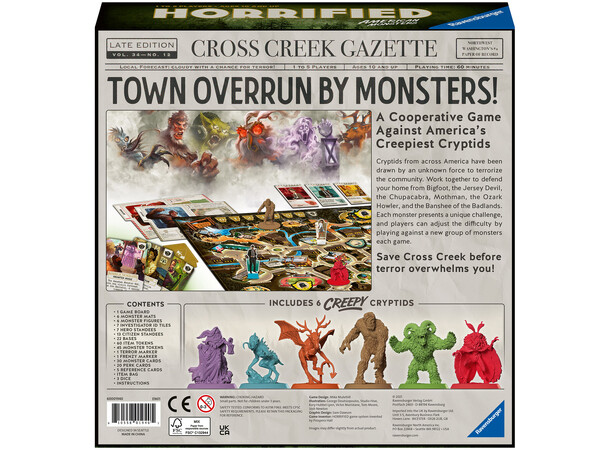 Horrified American Monsters Brætspil 