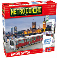 Metro Domino London Brætspil Dobbelt-9 brikker