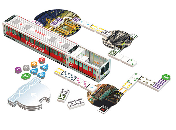 Metro Domino London Brætspil Dobbelt-9 brikker 