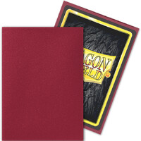 Sleeves Mat Blood Red x100 66x91 Dragon Shield