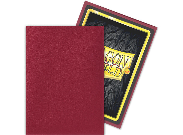 Sleeves Mat Blood Red x100 66x91 Dragon Shield 