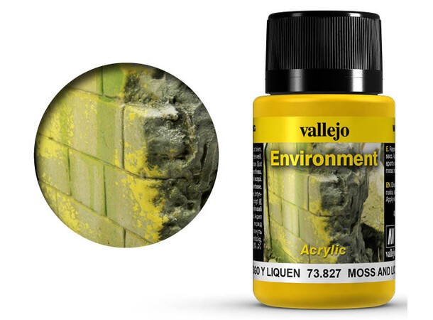 Vallejo Miljø Mos & Lav - 40 ml Weathering Effects - Acrylic 