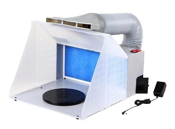 Airbrush-sprøjteboks Spray Booth Panzag HS-E420 - Indbygget ventilator 