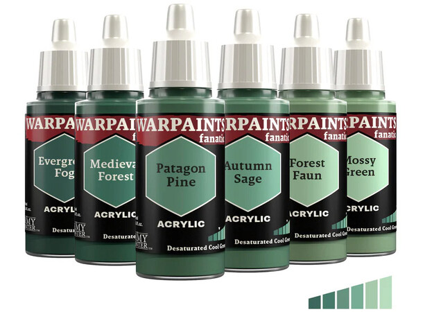 Flexible Triad Desaturated Cool Greens Army Painter Warpaints Fanatic 