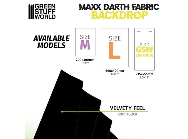 Maxx Darth Black Background 215x455 mm Green Stuff World 