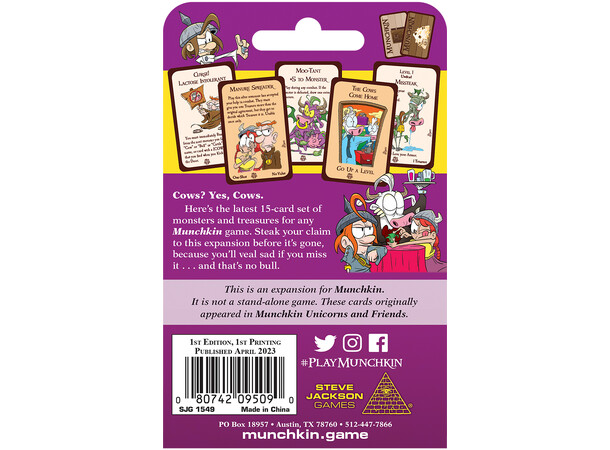 Munchkin Cows Expansion Ekspansion til Munchkin 