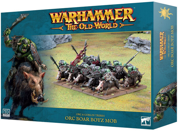 Orc & Goblin Tribes Ork Boar Boyz mob Warhammer The Old World 
