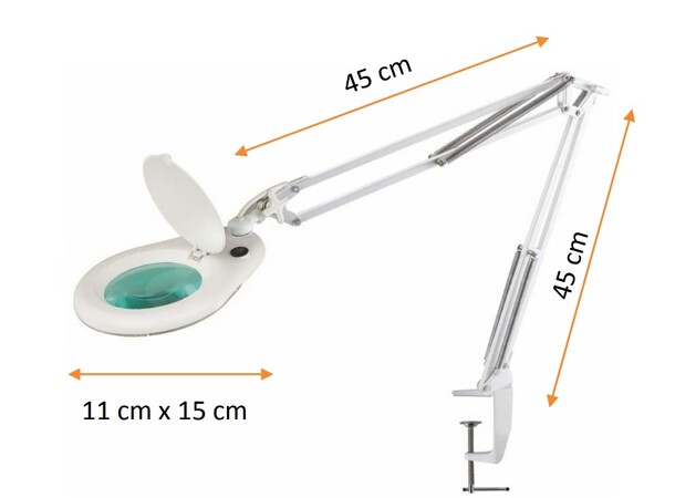 UNILUX Zoom forstørrelseslampe LED Lampe til miniature- og hobbyarbejde 