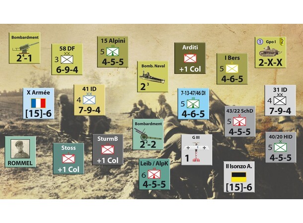 A Farewell to Arms Brætspil Italien 1917-1918 