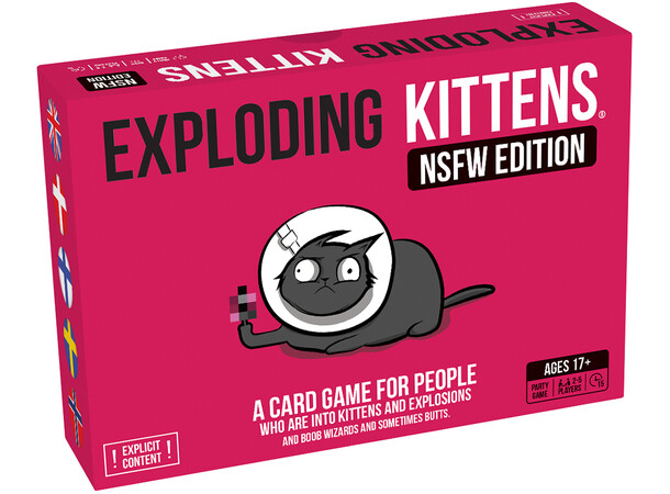 Exploding Kittens NSFW Ed Pink - Dansk Not Safe for Work-udgave 