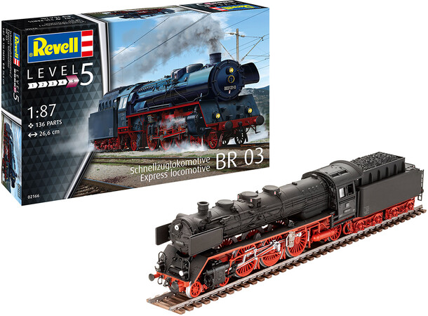 Express-lokomotiv BR 03 Revell 1:87 byggesæt 