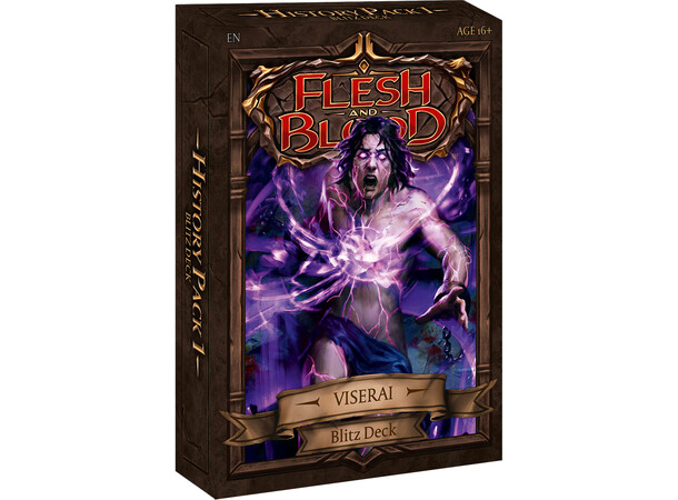 Flesh & Blood History 1 Blitz Viserai Færdigbygget kortdeck med 40+ kort 