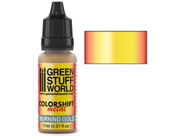 GSW Colorshift Metal Burning Gold Green Stuff World Chameleon Paints 17 ml 