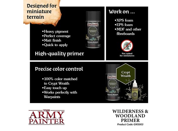 GameMaster Primer Wilderness & Woodland The Army Painter Terrain Primer 300 ml 