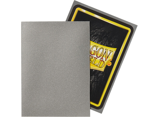 Sleeves Mat Sølv x100 66x91 Dragon Shield 