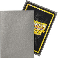 Sleeves Mat Sølv x100 66x91 Dragon Shield
