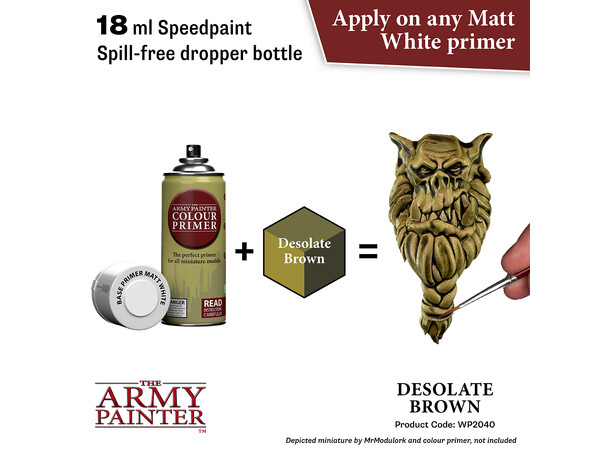 Speedpaint 2.0 Desolate Brown Army Painter - 18 ml 