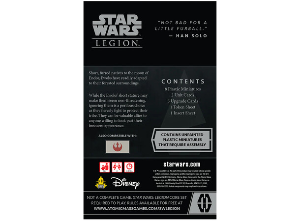 Star Wars Legion Ewok Warriors Unit Exp 