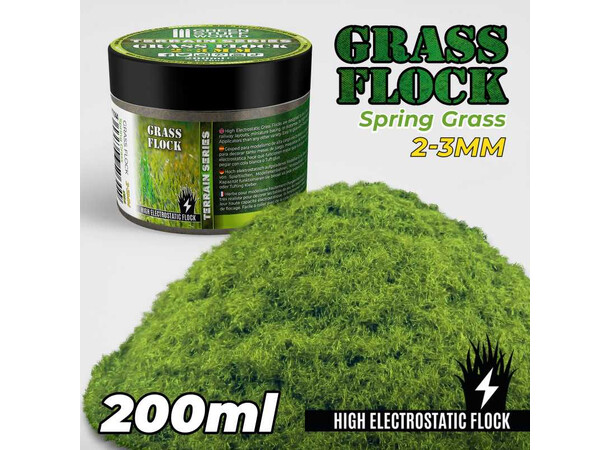 Static Grass Spring Grass 2-3 mm 200 ml Green Stuff World 