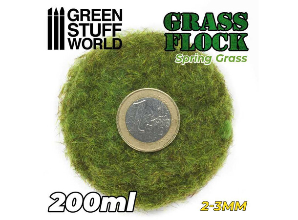 Static Grass Spring Grass 2-3 mm 200 ml Green Stuff World 