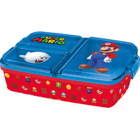 Super Mario madkasse med 3 rum 
