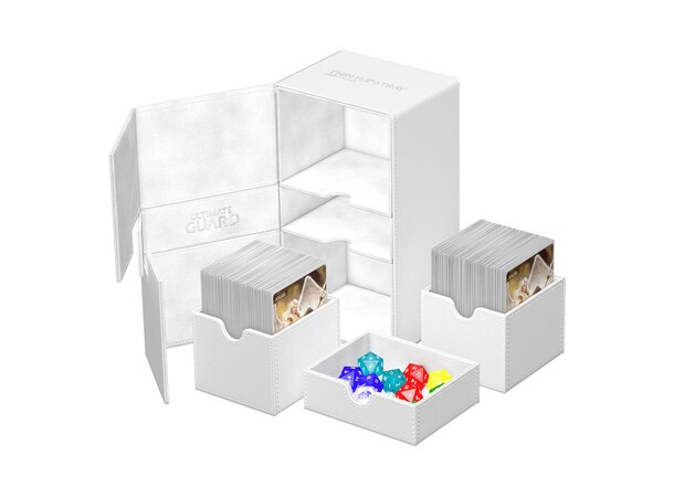 Twin Flip N Tray 200+ Hvid Ultimate Guard - Monocolor 