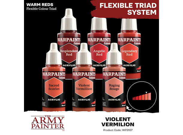 Warpaints Fanatic Violent Vermilion Army Painter 