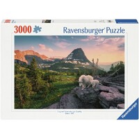 Alpine ged med lam 3000 brikker Puslespil - Ravensburger Puzzle
