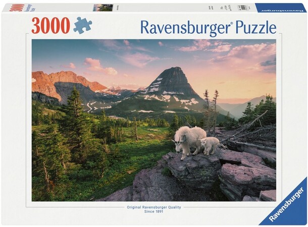 Alpine ged med lam 3000 brikker Puslespil - Ravensburger Puzzle 