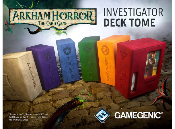 Deck Tome til Arkham Horror TCG - Lilla GameGenic Investigator Deck Tome 