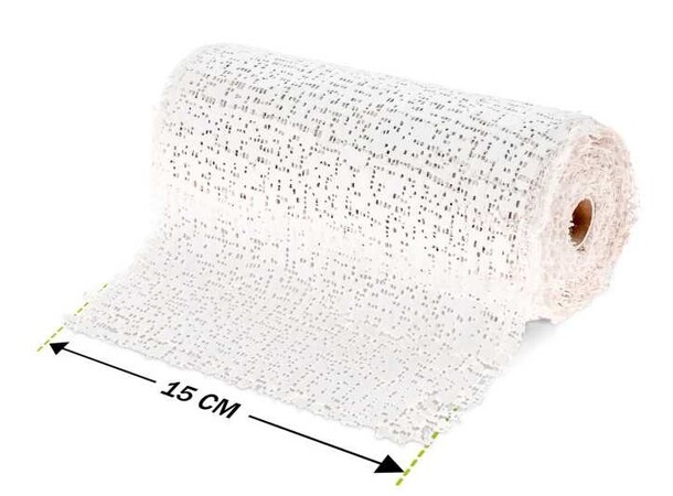Hobby Plaster Cloth Gipsduk 15x450 cm Klar til brug, skal kun fugtes 