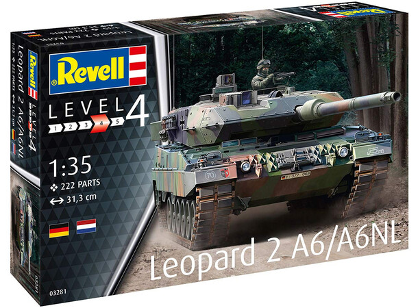 Leopard 2 A6/A6NL Revell 1:35 byggesæt 