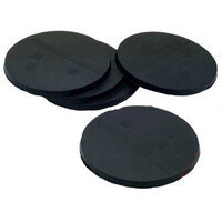 Plastbaser Sort Rund - 50 mm (5 stk) Green Stuff World