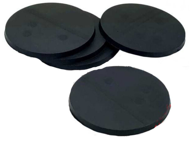 Plastbaser Sort Rund - 50 mm (5 stk) Green Stuff World 