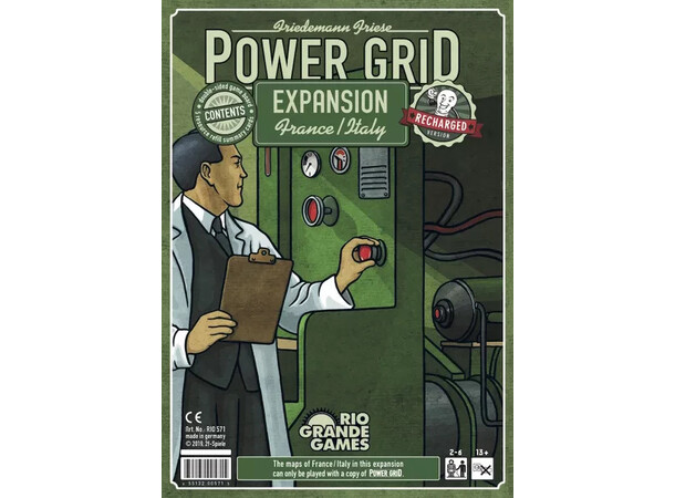 Power Grud Italy/France Expansion Ekspansion til Power Grid Recharged 
