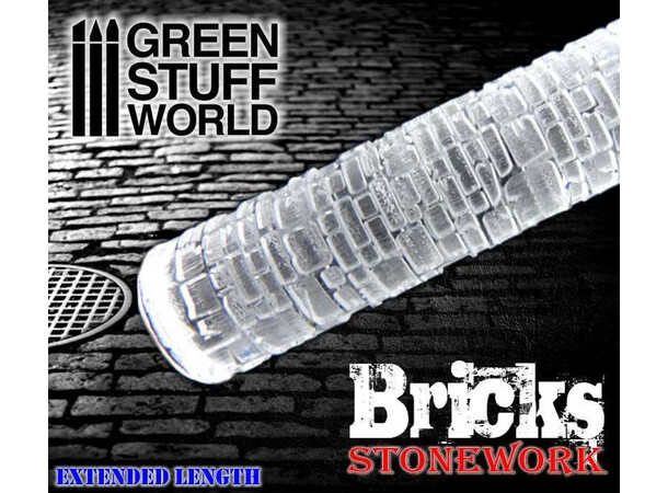 Rolling Pin Bricks Stonework - 25mm Green Stuff World 