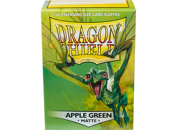 Sleeves Matte Apple Green x100 66x91 Dragon Shield 
