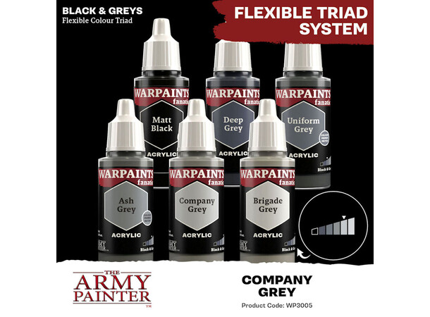 Warpaints Fanatic Company Grey Army Painter 