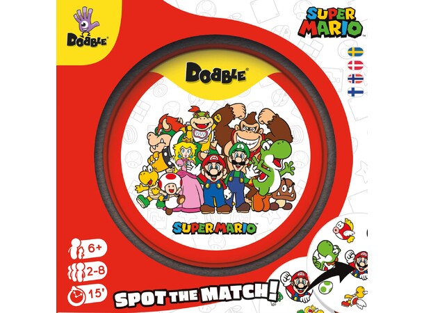 Dobble Super Mario Brætspil Dansk udgave 
