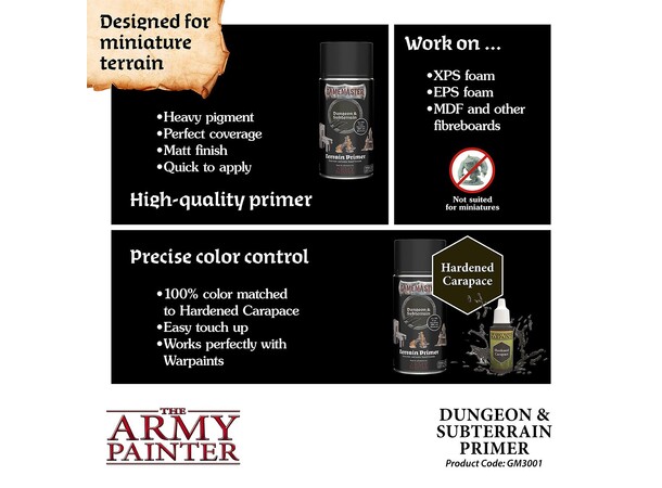 GameMaster Primer Dungeon & Subterrain The Army Painter Terrain Primer 300 ml 