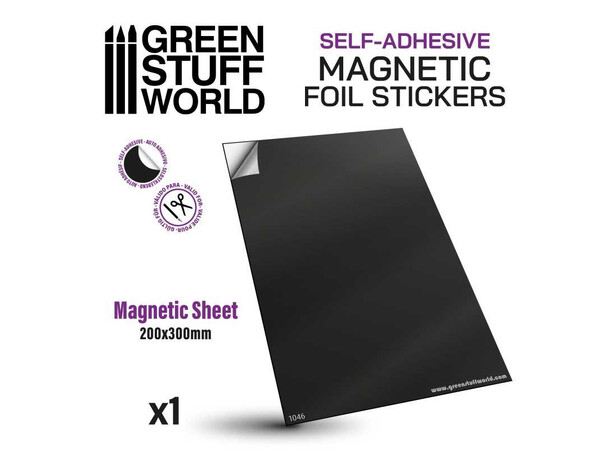 Magnetic Sheet Selvklæbende - A4 (1 stk) Green Stuff World 