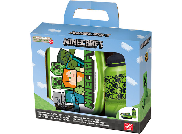 Minecraft Gavesæt Madkasse & Flaske 