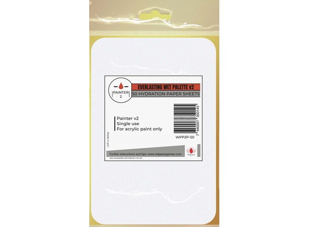 Painter v2 Hydration Paper Sheets 50 stk RedGrass Games 