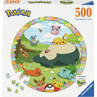 Pokemon Round 500 brikker Puslespil Ravensburger puslespil
