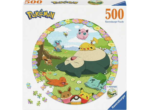 Pokemon Round 500 brikker Puslespil Ravensburger puslespil 