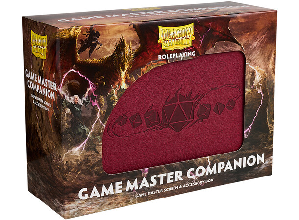RPG Game Master Companion - Blood Red Dragon Shield Rollespil 